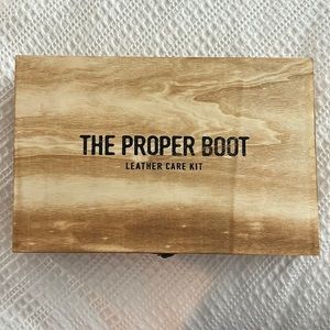 A leather care kit. Never used. Never opened.